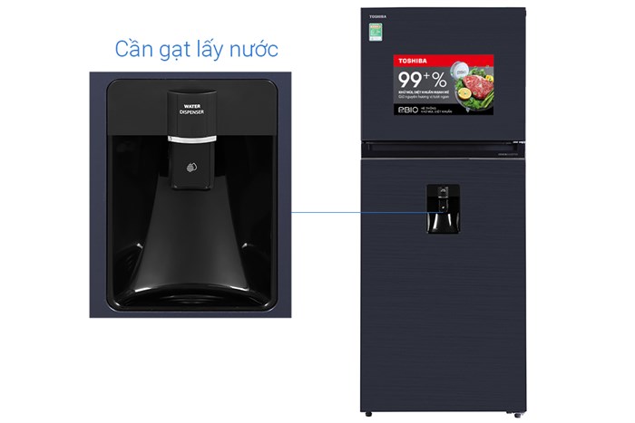 Tủ Lạnh Toshiba Inverter 407 Lít GR-RT535WE-PMV(06)-MG